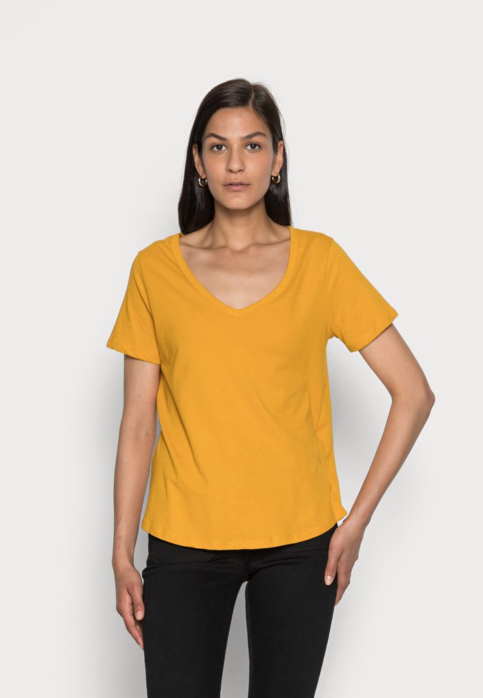 T Chemises Anna Field BASIC Jaune Femme | EMP-7858490